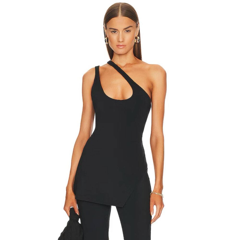 NWT Revolve L'Academie x Marianna Hewitt Anouka Knit Tunic Top Size XS Black